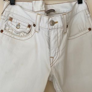 True Religion white jeans size 31